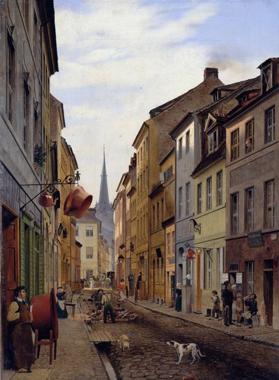 The Parochial Street by Eduard Gaertner